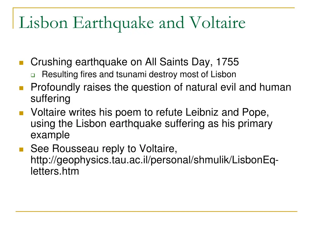 lisbon earthquake and voltaire