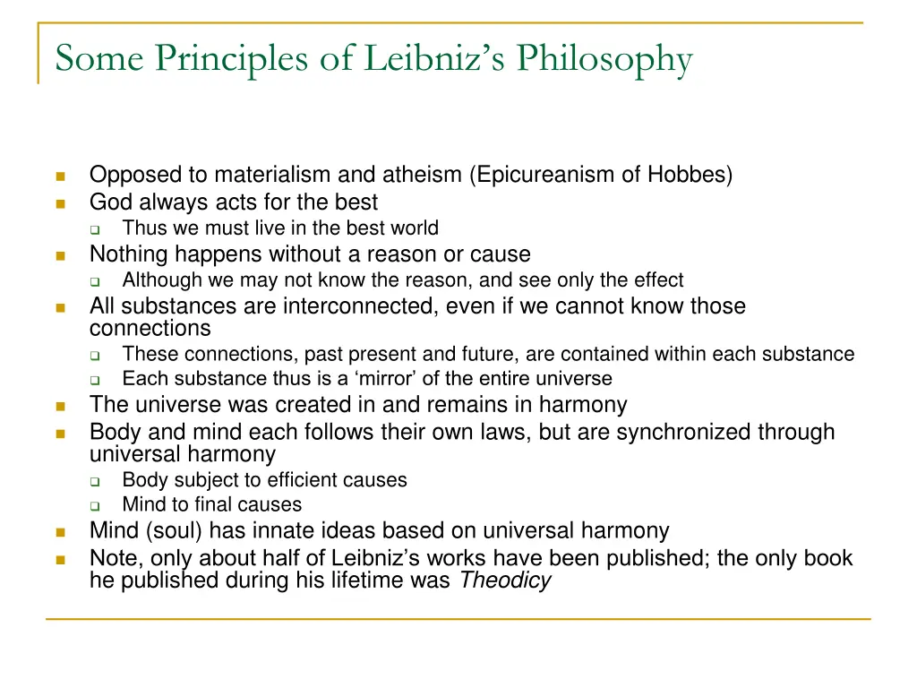 some principles of leibniz s philosophy