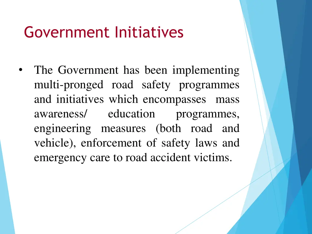 government initiatives