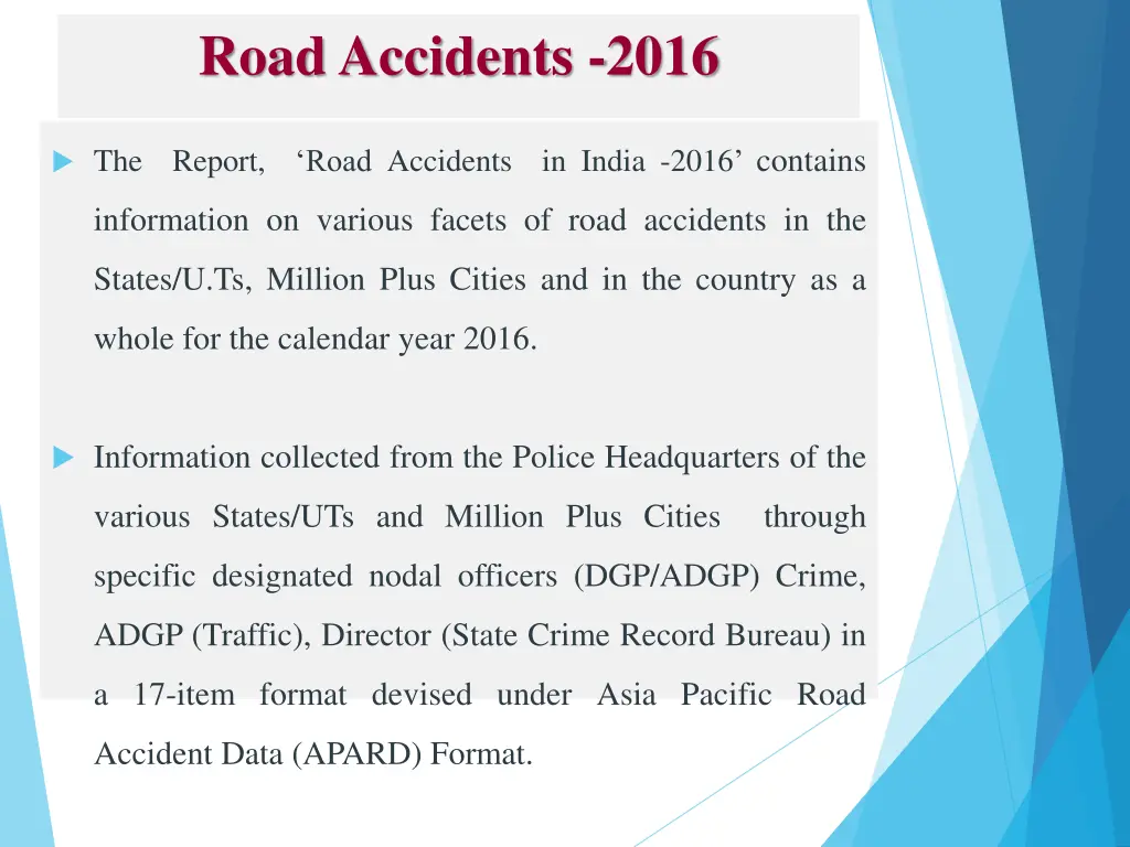 road accidents 2016