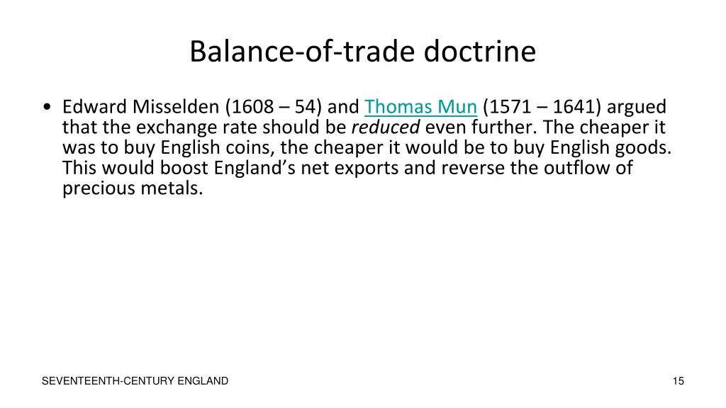 balance of trade doctrine 1