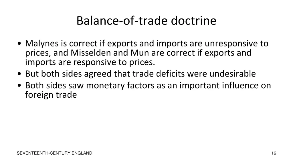 balance of trade doctrine 2