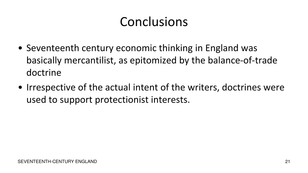 conclusions