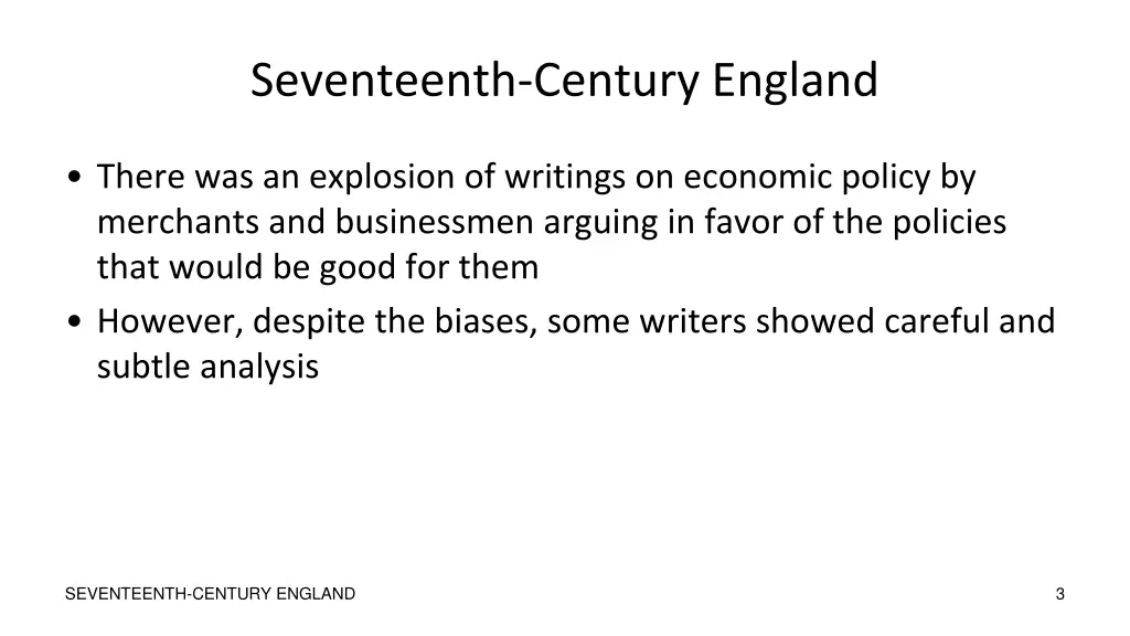 seventeenth century england 1