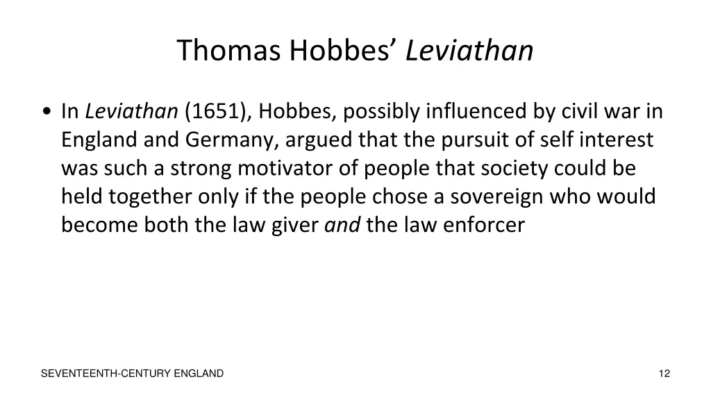 thomas hobbes leviathan