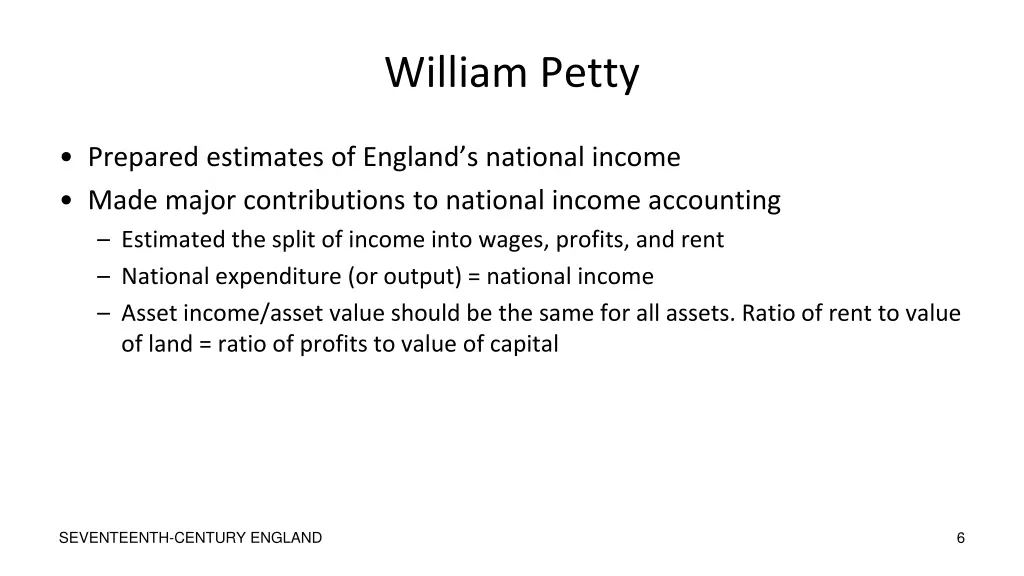 william petty