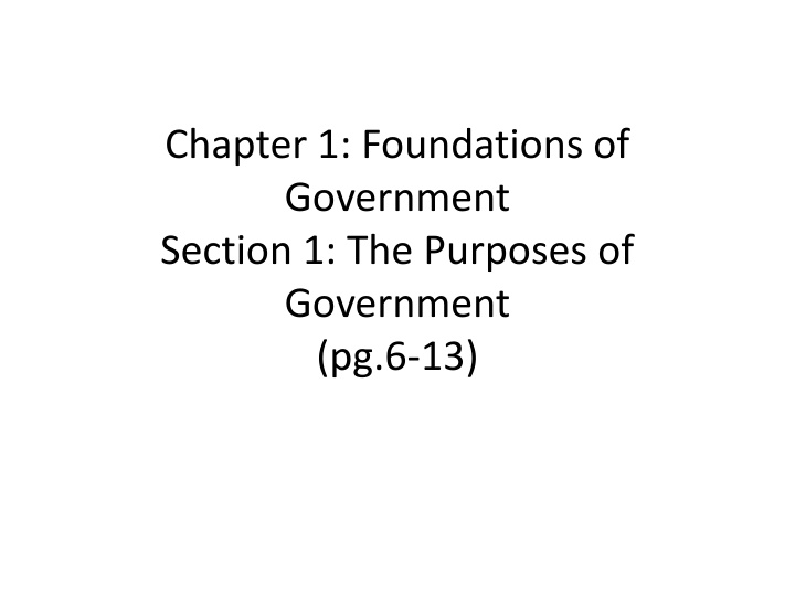 chapter 1 foundations of government section