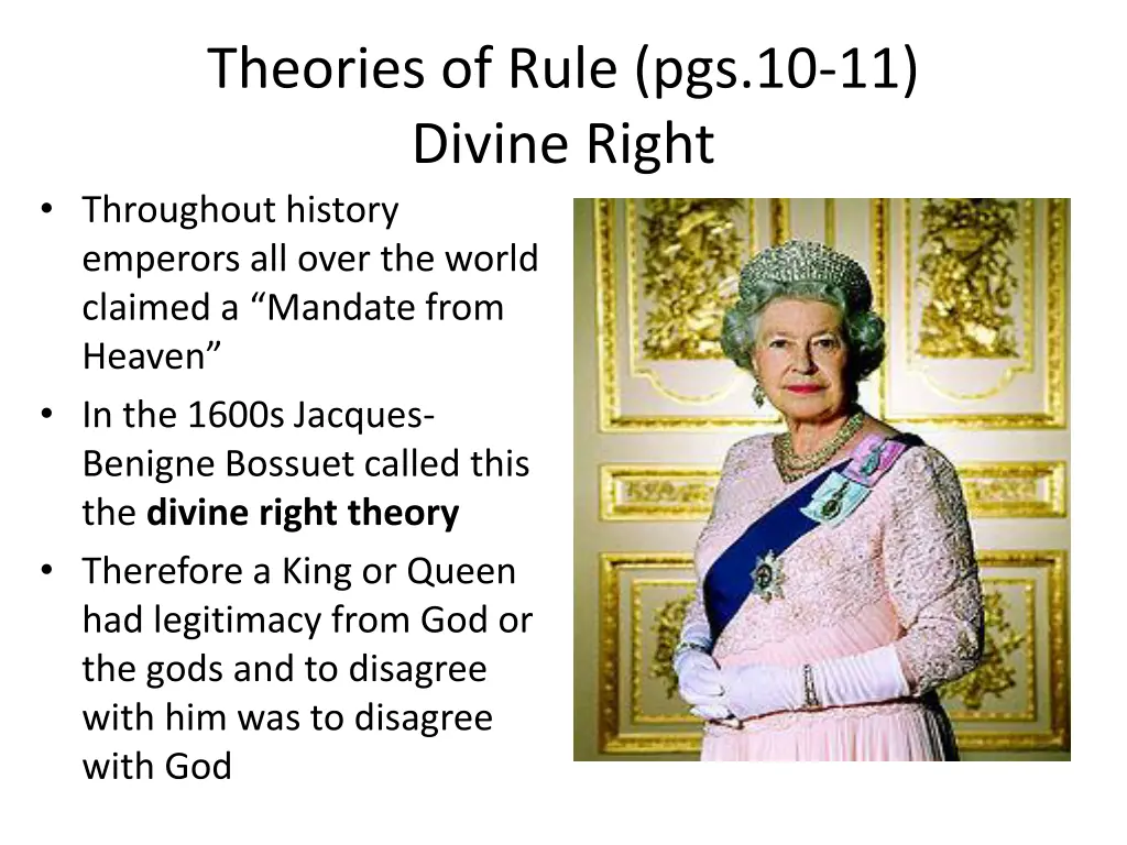 theories of rule pgs 10 11 divine right