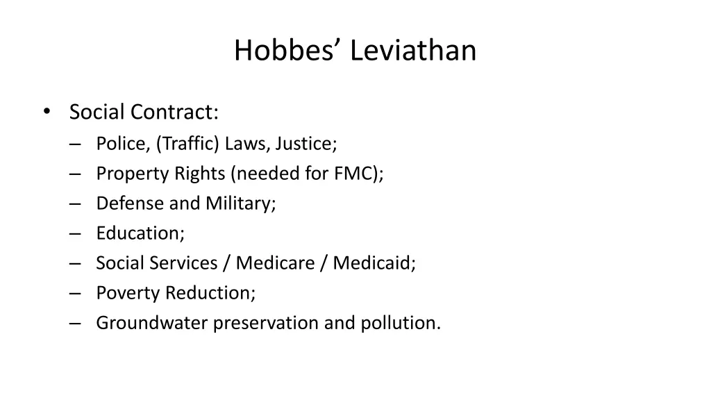 hobbes leviathan