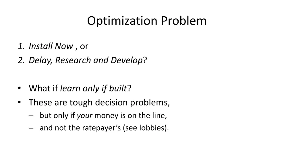 optimization problem