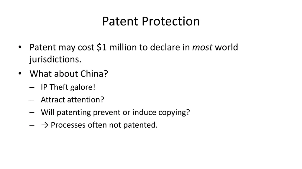 patent protection 1