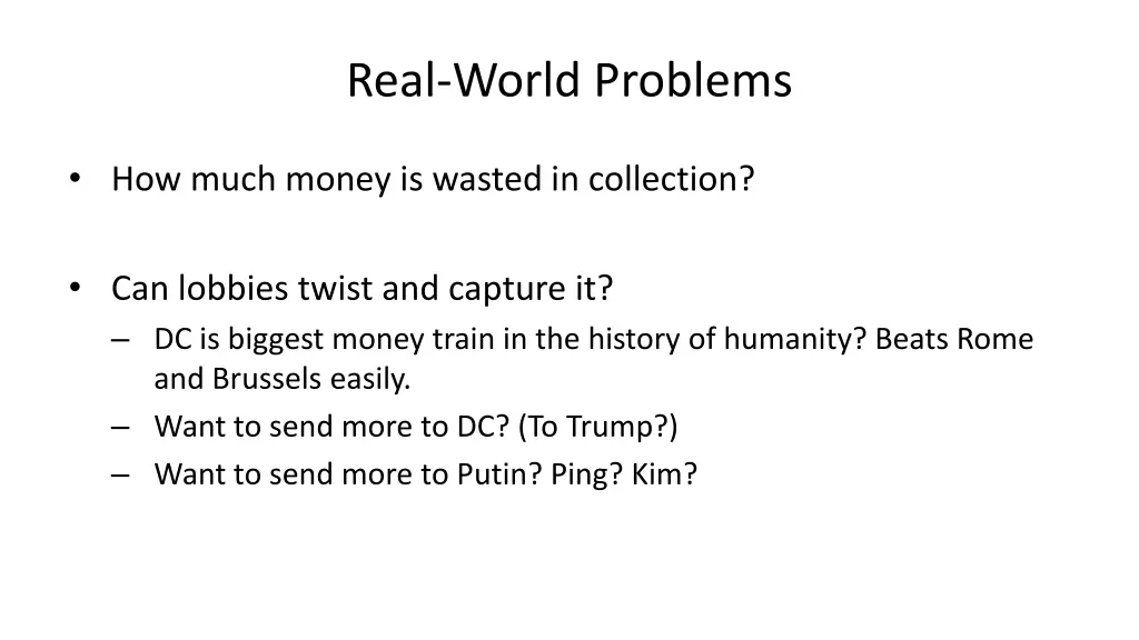 real world problems