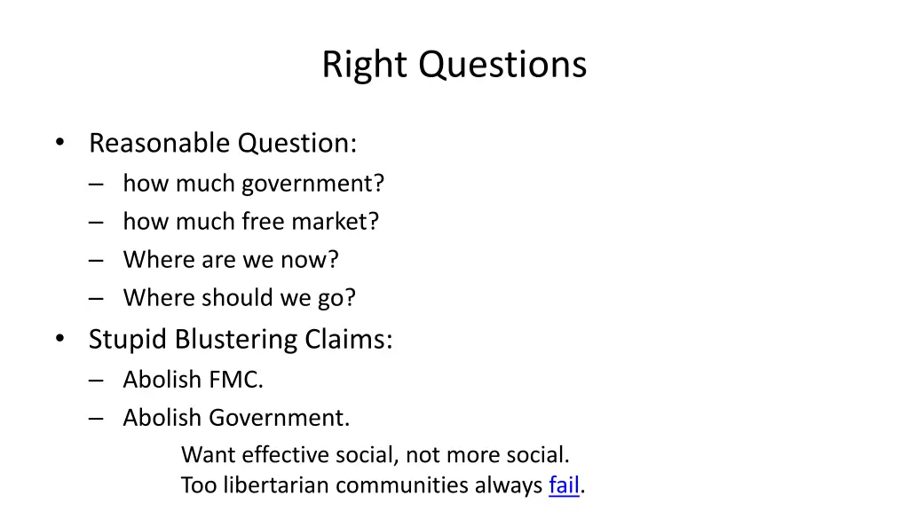 right questions