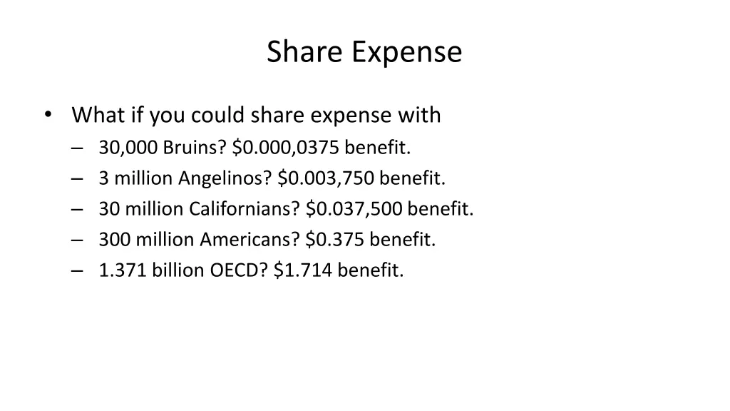 share expense