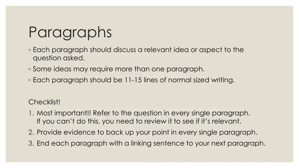 paragraphs