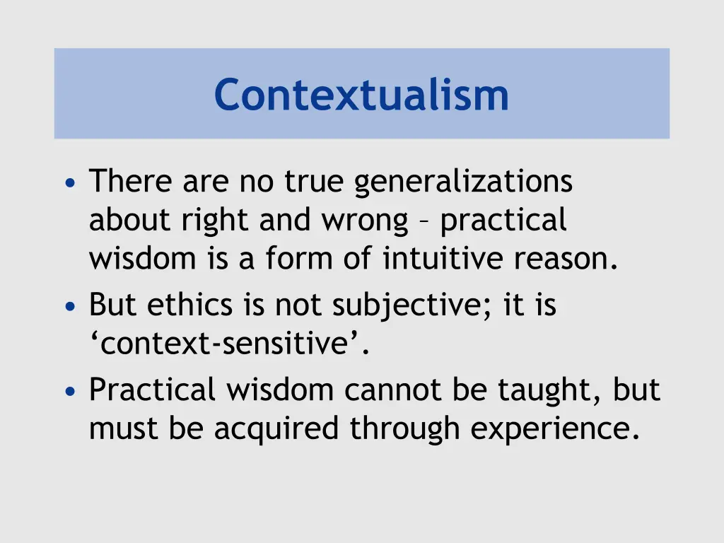 contextualism