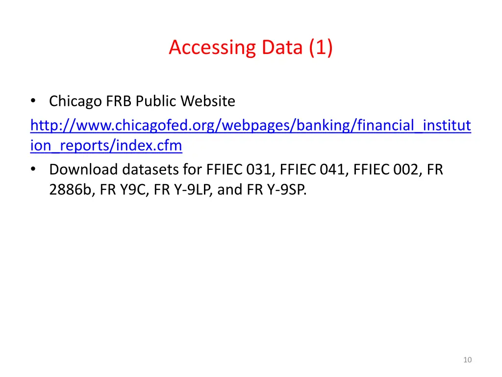 accessing data 1