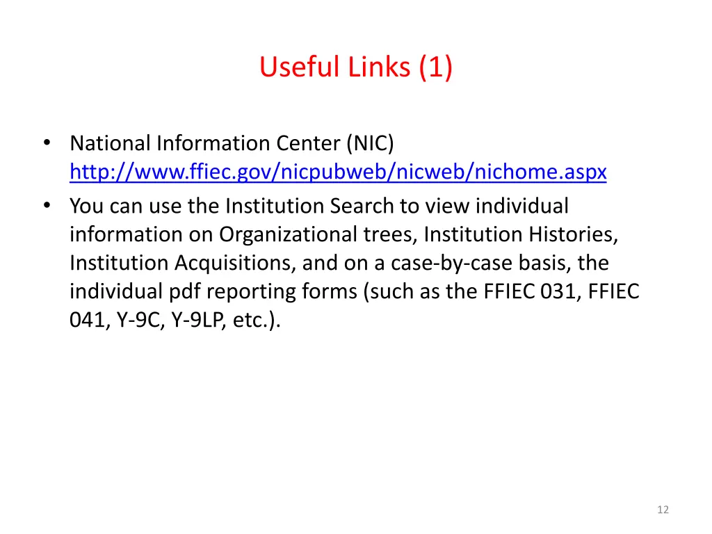 useful links 1