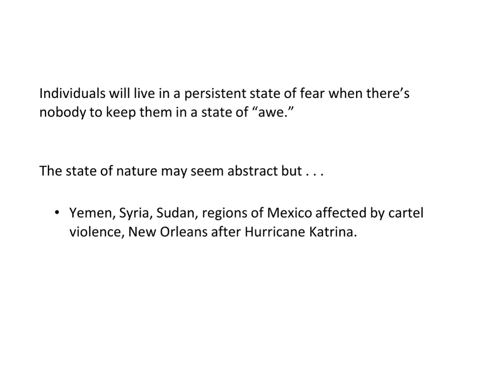 individuals will live in a persistent state