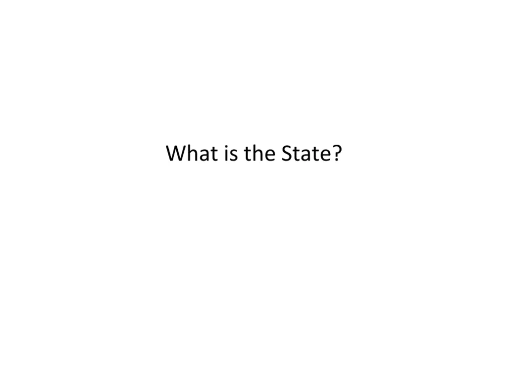 what is the state