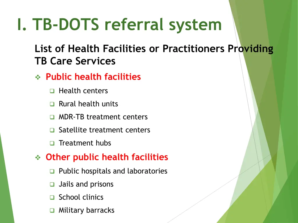 i tb dots referral system
