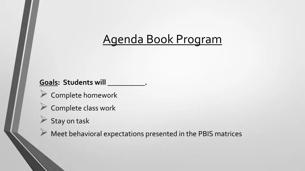 agenda book program