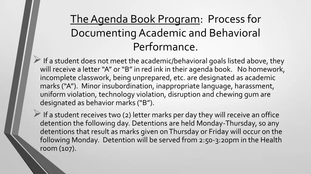 the agenda book program process for documenting