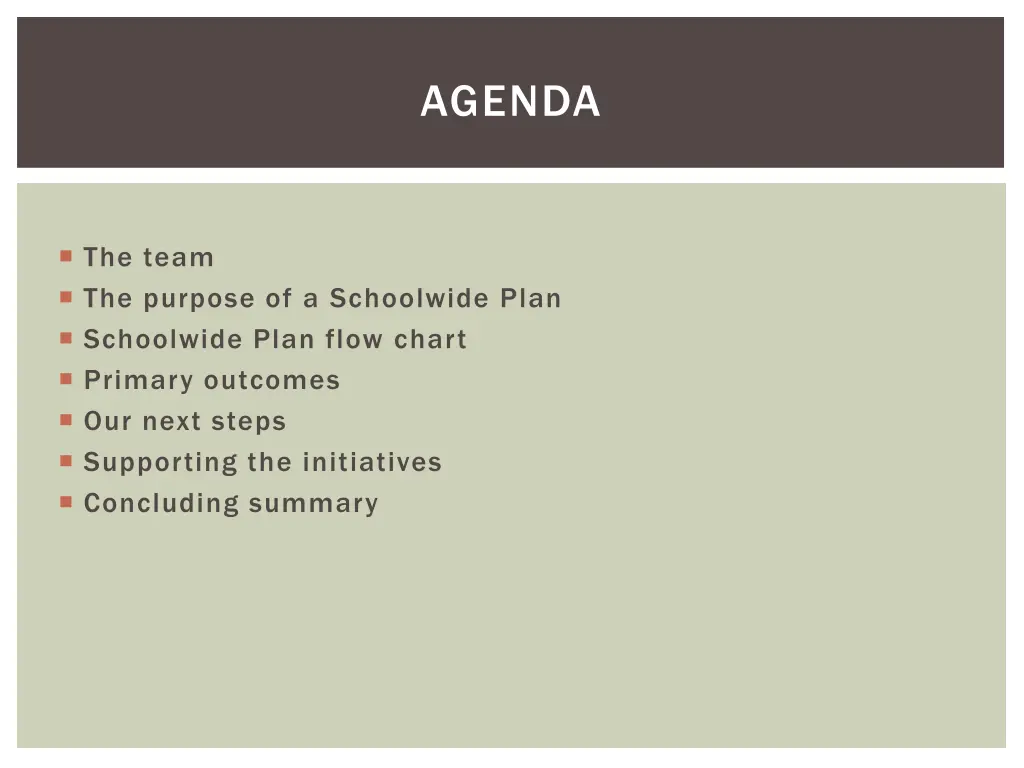 agenda