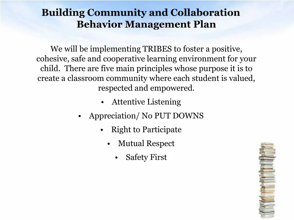 building community and collaboration behavior