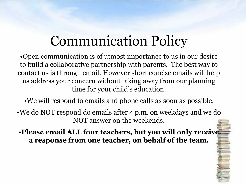 communication policy