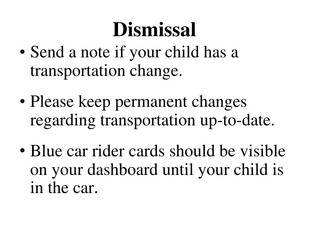 dismissal
