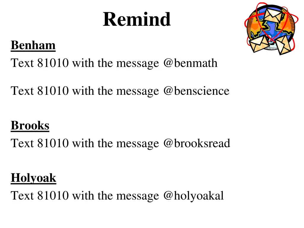 remind