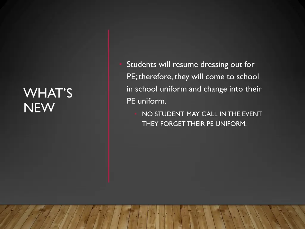 students will resume dressing