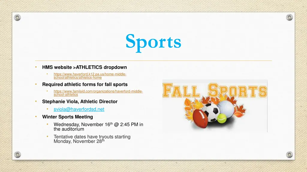 sports