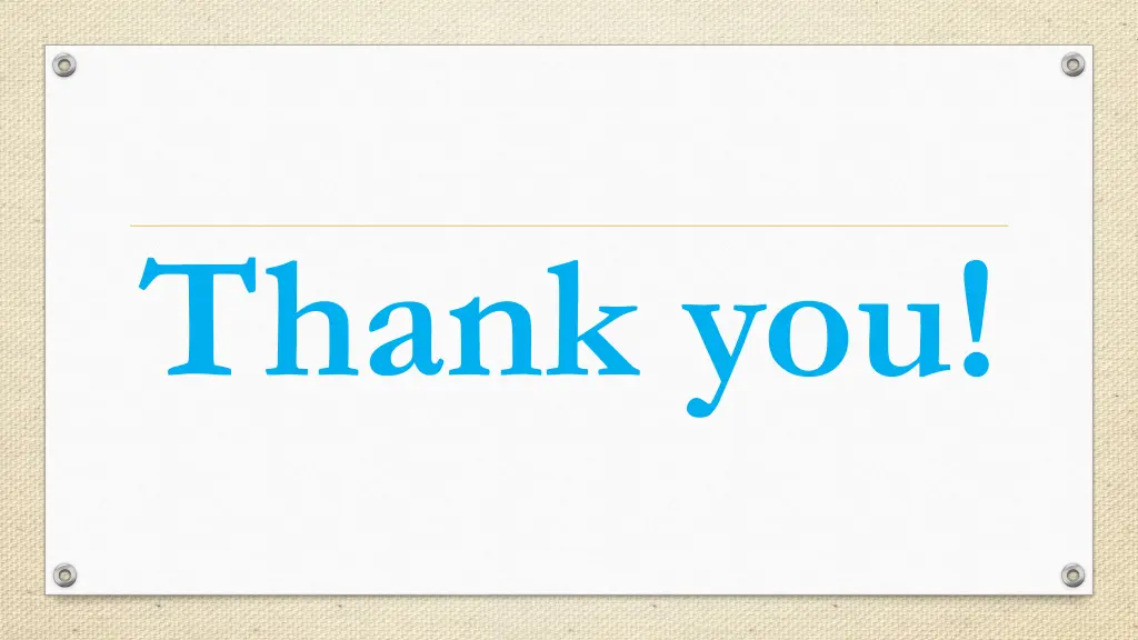 thank you