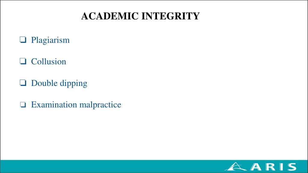 academic integrity