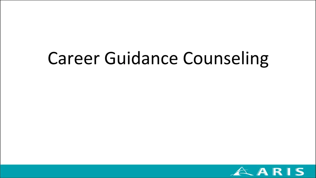 career guidance counseling