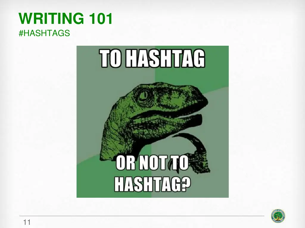 writing 101 hashtags