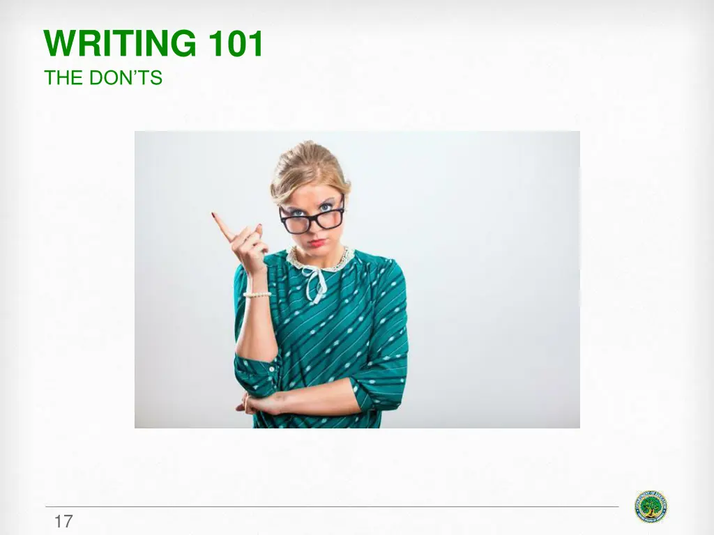writing 101 the don ts