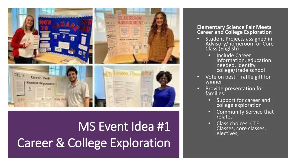 elementary science fair meets career and college
