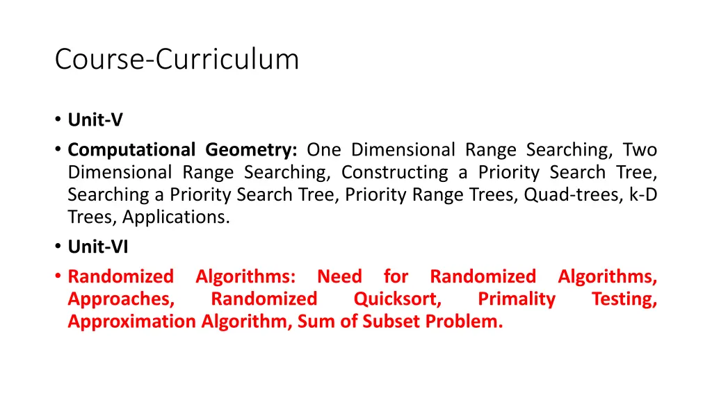 course curriculum 2