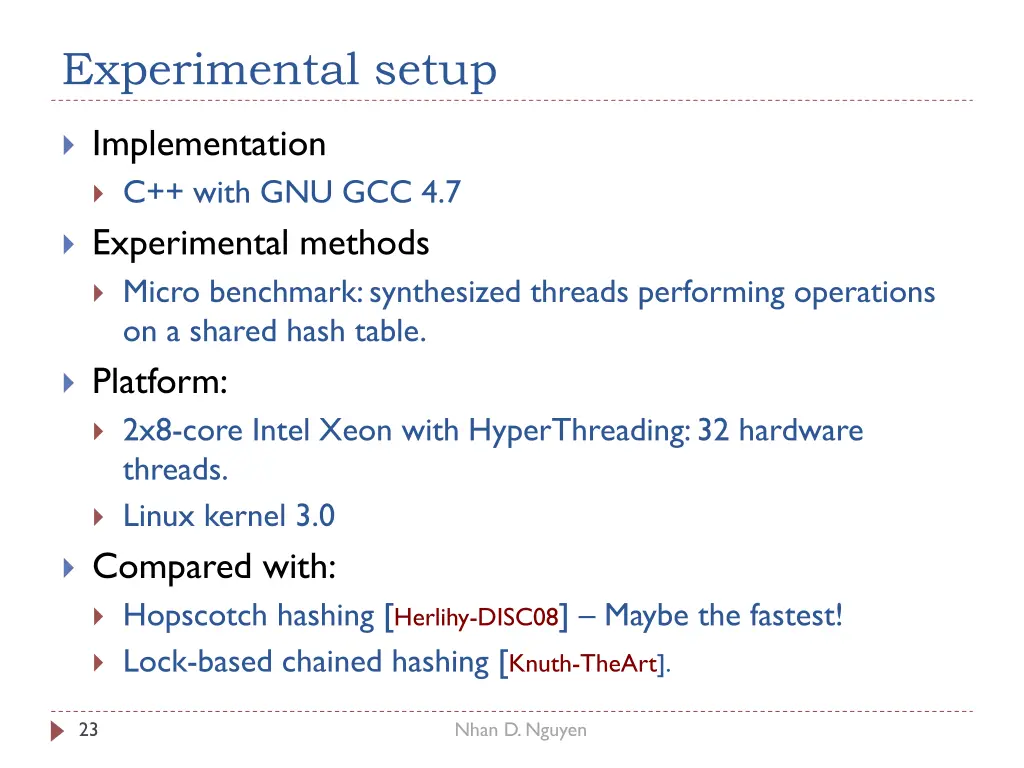 experimental setup