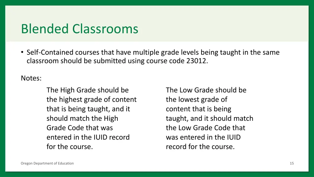 blended classrooms