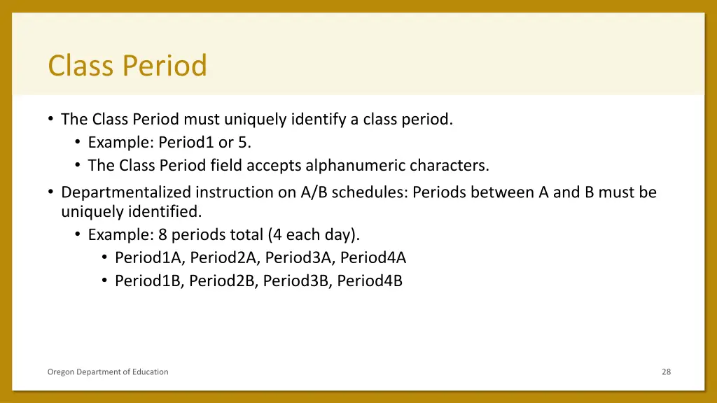 class period