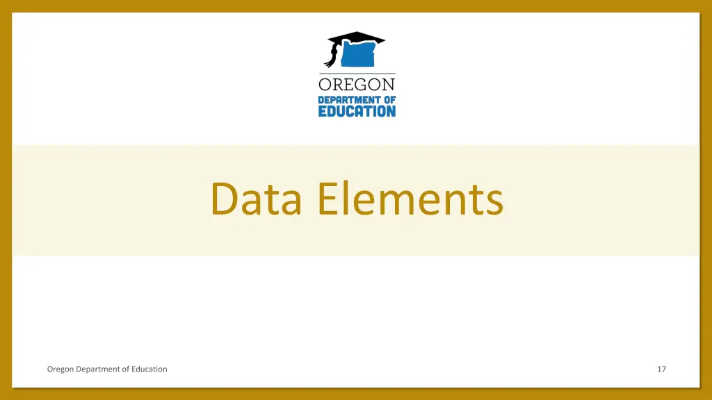 data elements