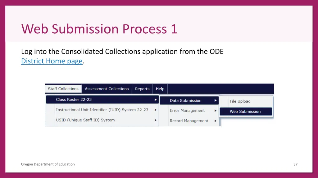 web submission process 1