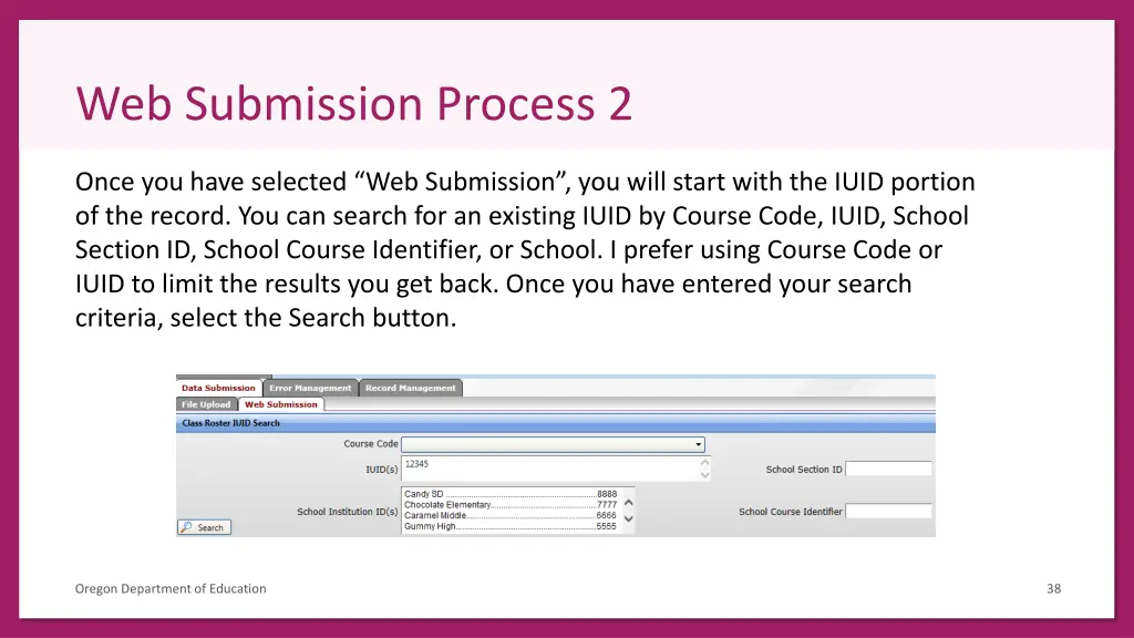 web submission process 2