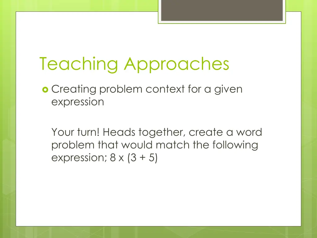 teaching approaches 1