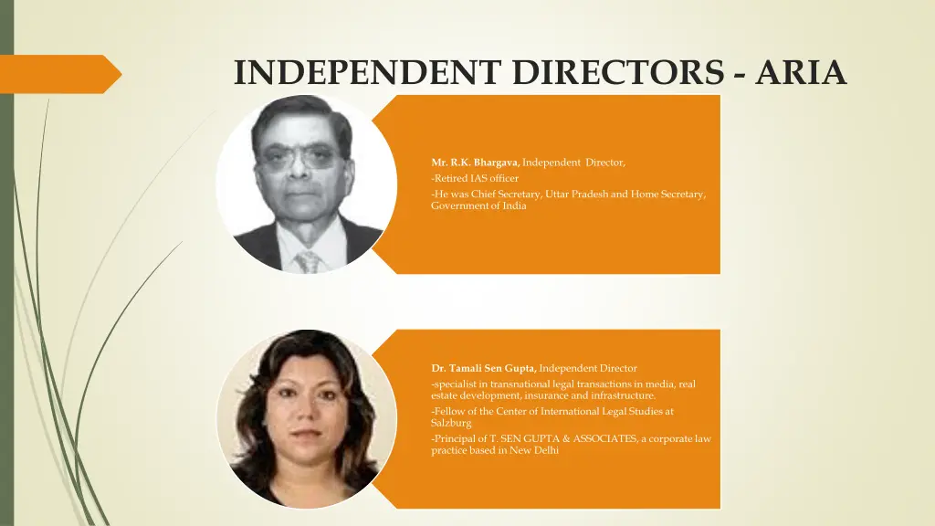 independent directors aria