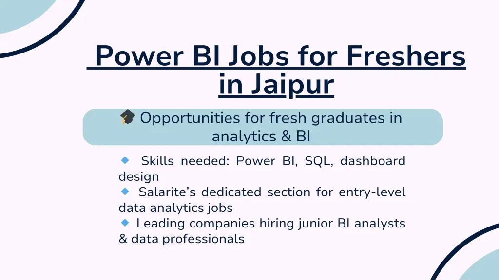 power bi jobs for freshers in jaipur